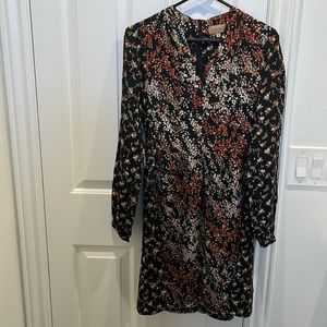 Floral silk dress by Kachel knee length (brand new)